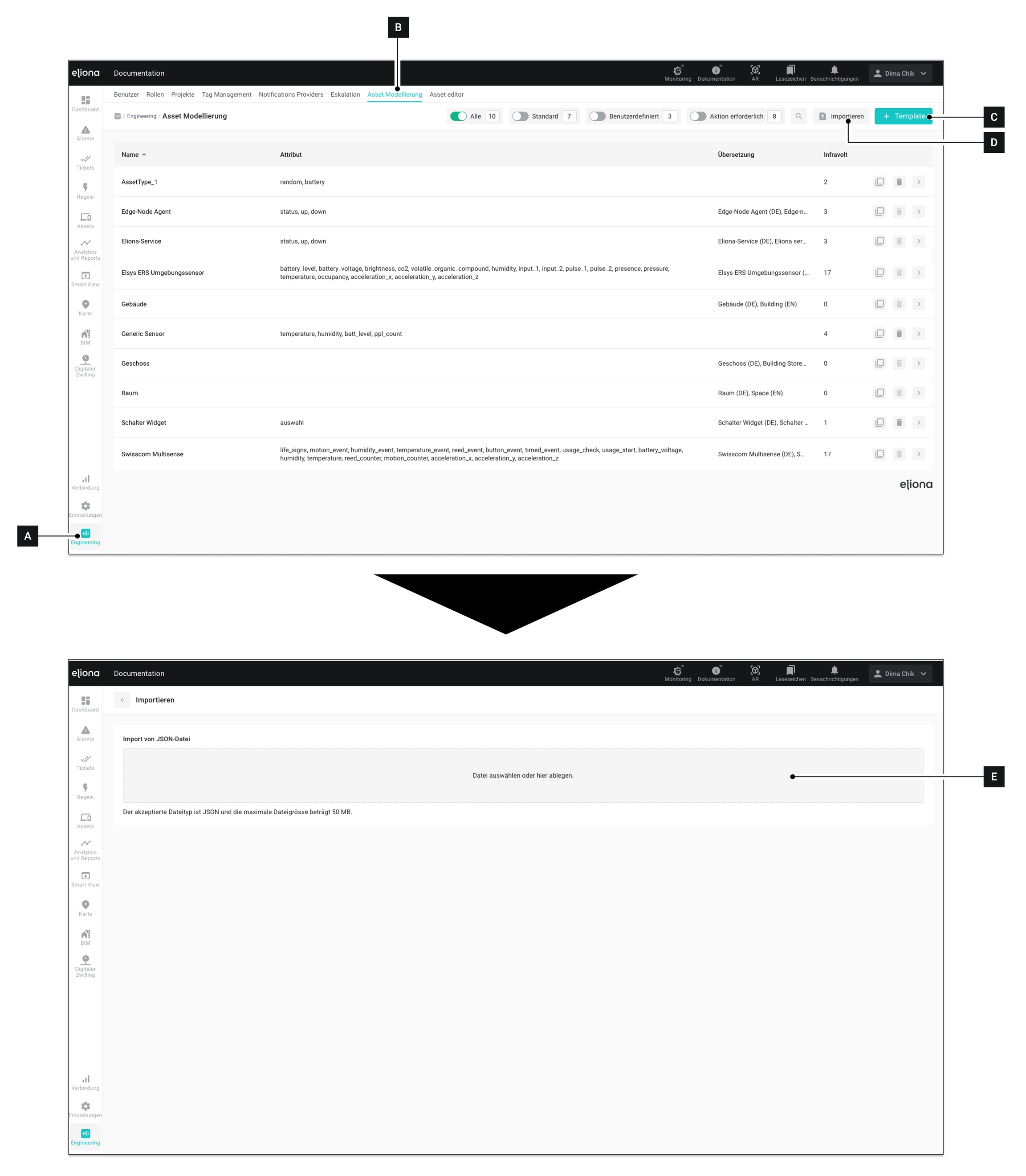Import a template | ABB Ability™ BuildingPro Suites